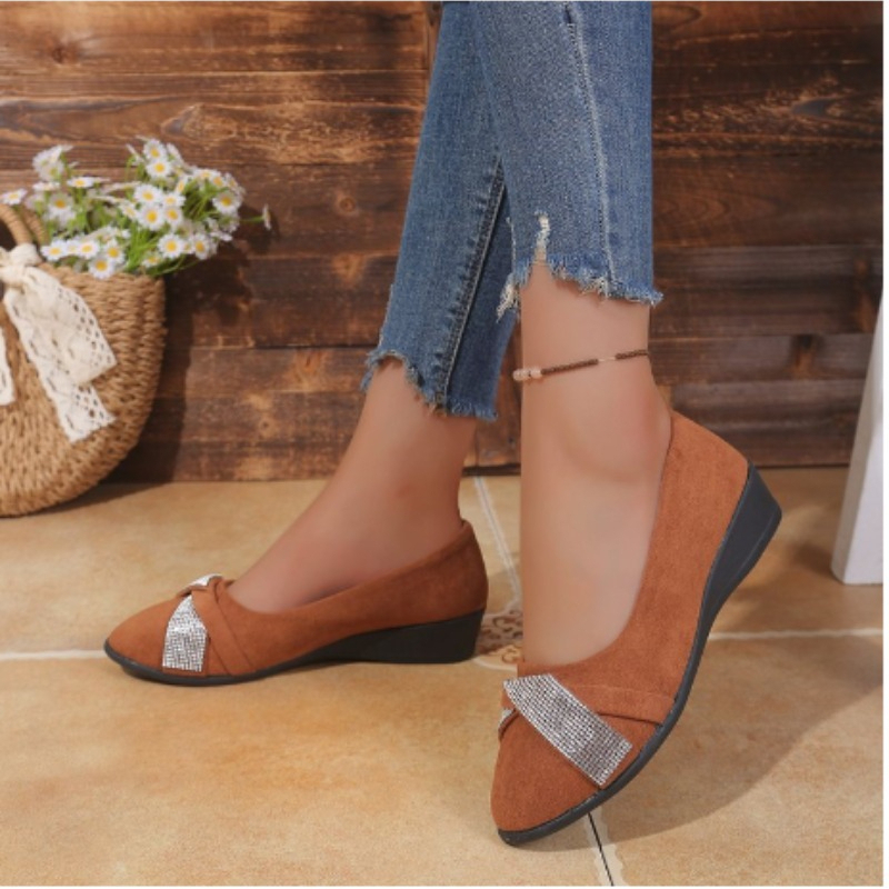 Women Shoes Loafers - Temperament Ballet Shoes, Low-heeled Comfortable and