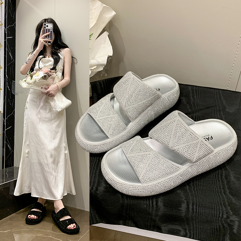 Women'S Shoes Water Resistant - Heeled Open-toe Water Bead Exterior Waterproof