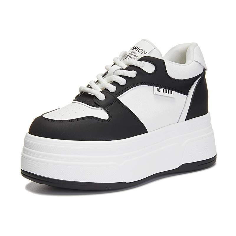 Platform Sneakers Chunky - 9CM Genuine Leather 2025 Brand Designer