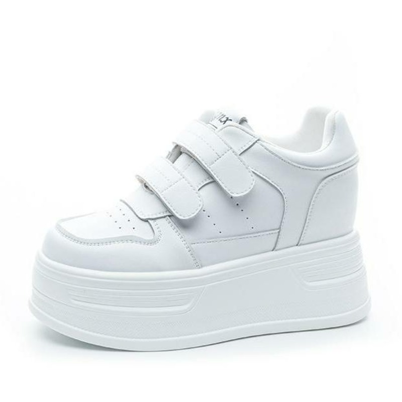 Platform Sneakers Chunky - 10CM Cow Genuine Leather Autumn Platform