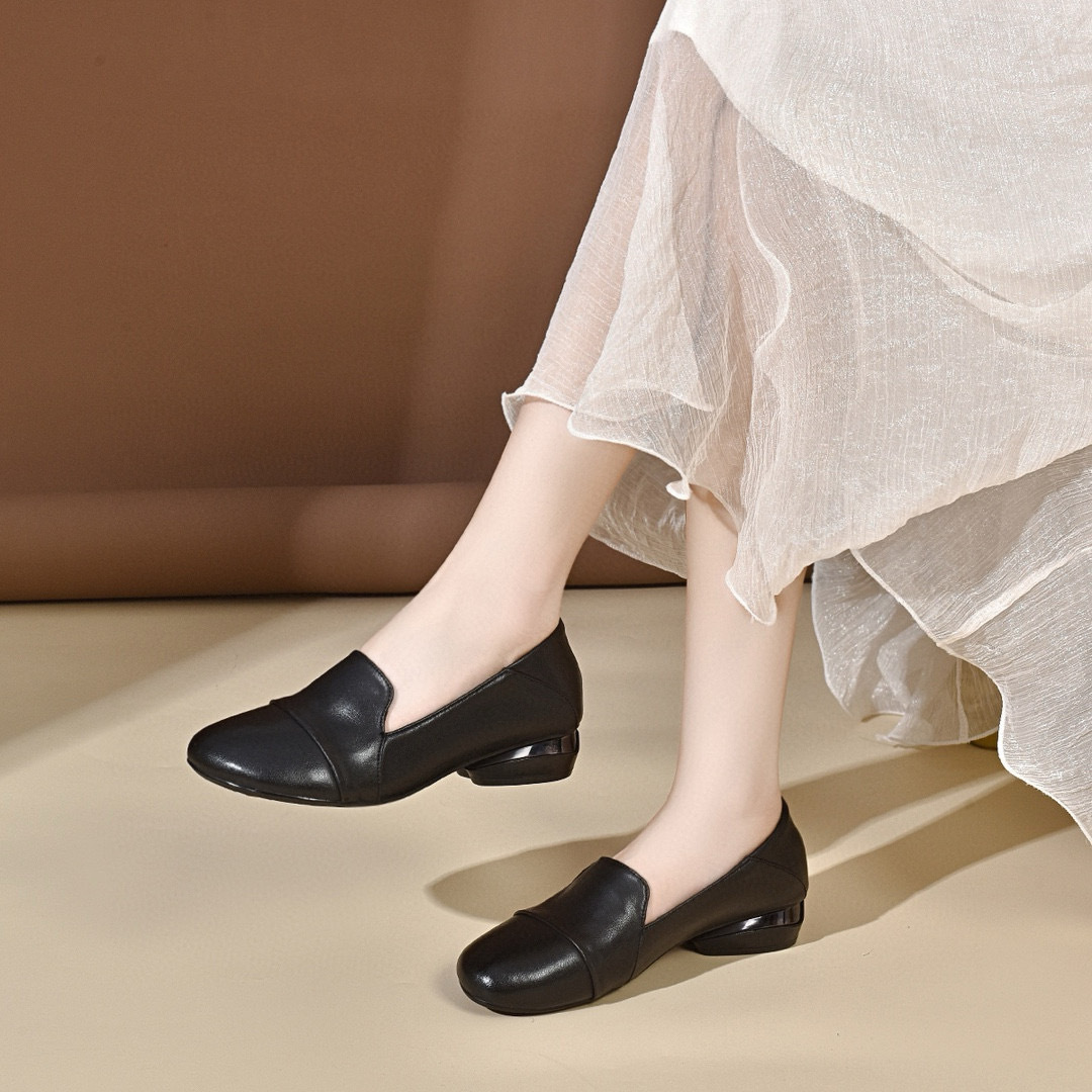 Women Shoes Loafers - Women's shoes 2026 autumn low heel