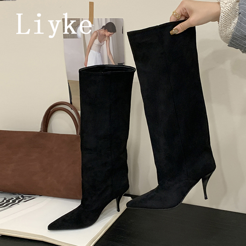 Liyke Autumn Winter Thin Kitte – Women'S Shoes Kitten Heels recenzja i cena
