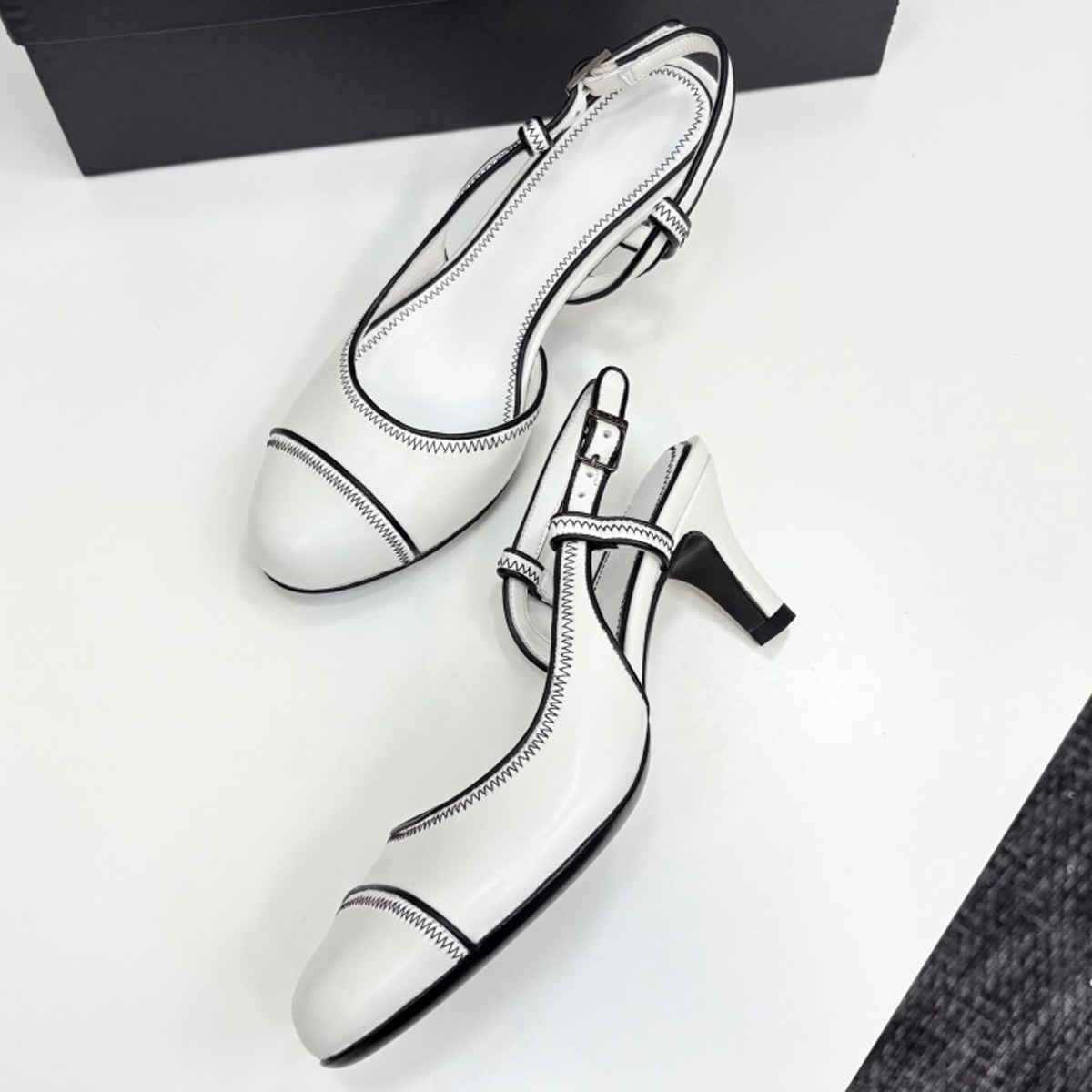 2026 Women's Leather Contrast  – Women'S Shoes Kitten Heels recenzja i cena