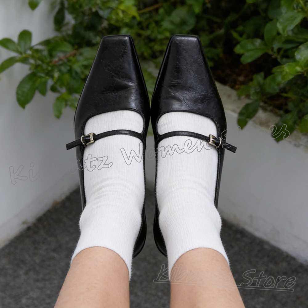 Mary Jane Pumps Belt Buckle Le – Women'S Shoes Kitten Heels recenzja i cena