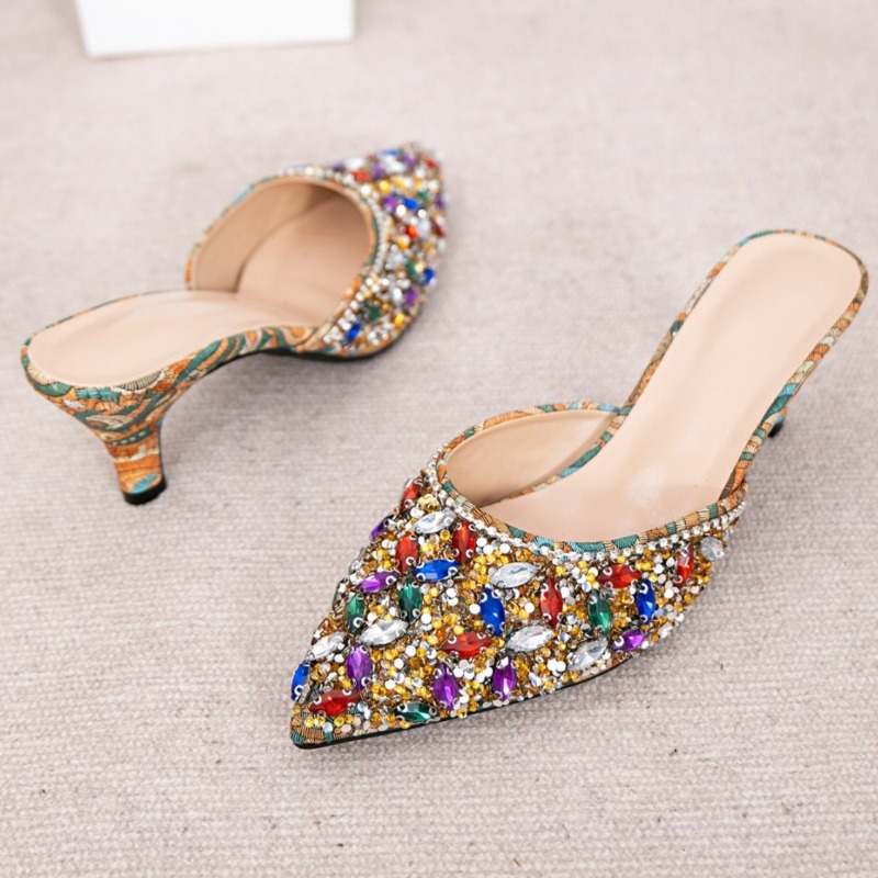 Luxury Rhinestone Kitten Heel  – Women'S Shoes Kitten Heels recenzja i cena