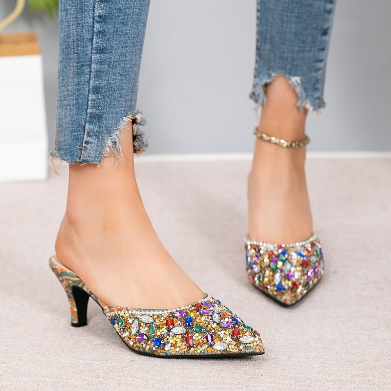 Luxury Rhinestone Kitten Heel  – Women'S Shoes Kitten Heels recenzja i cena