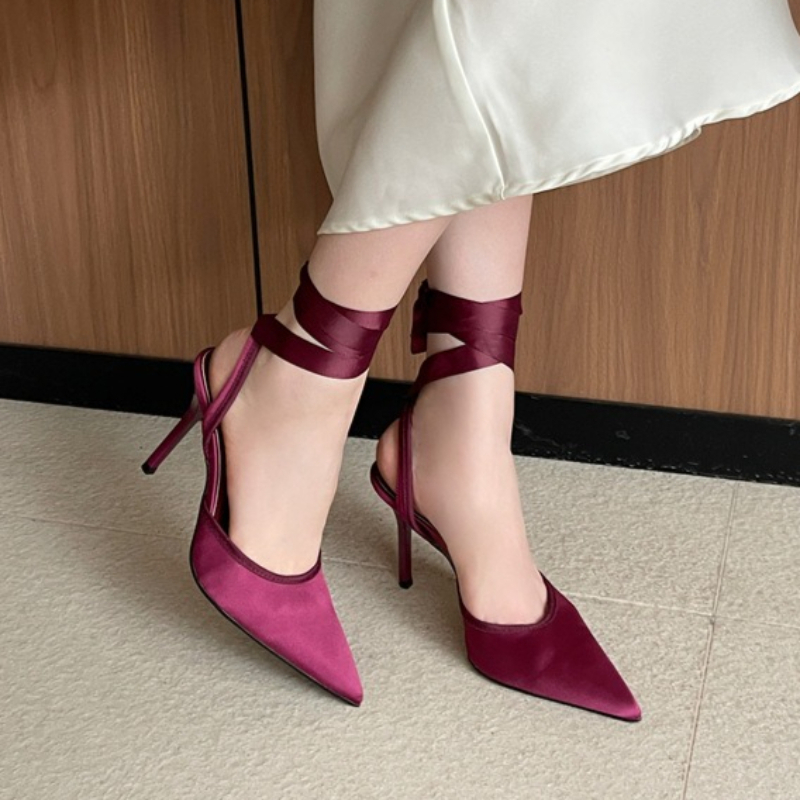Snake Satin Ankle Strap Luxury – Women Shoes Luxury Brand recenzja i cena