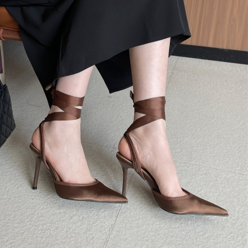 Snake Satin Ankle Strap Luxury – Women Shoes Luxury Brand recenzja i cena