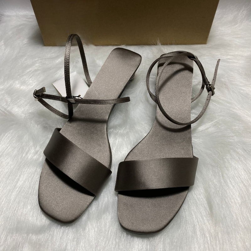 Luxury Satin Ankle Strap Low H – Women Shoes Luxury Brand recenzja i cena
