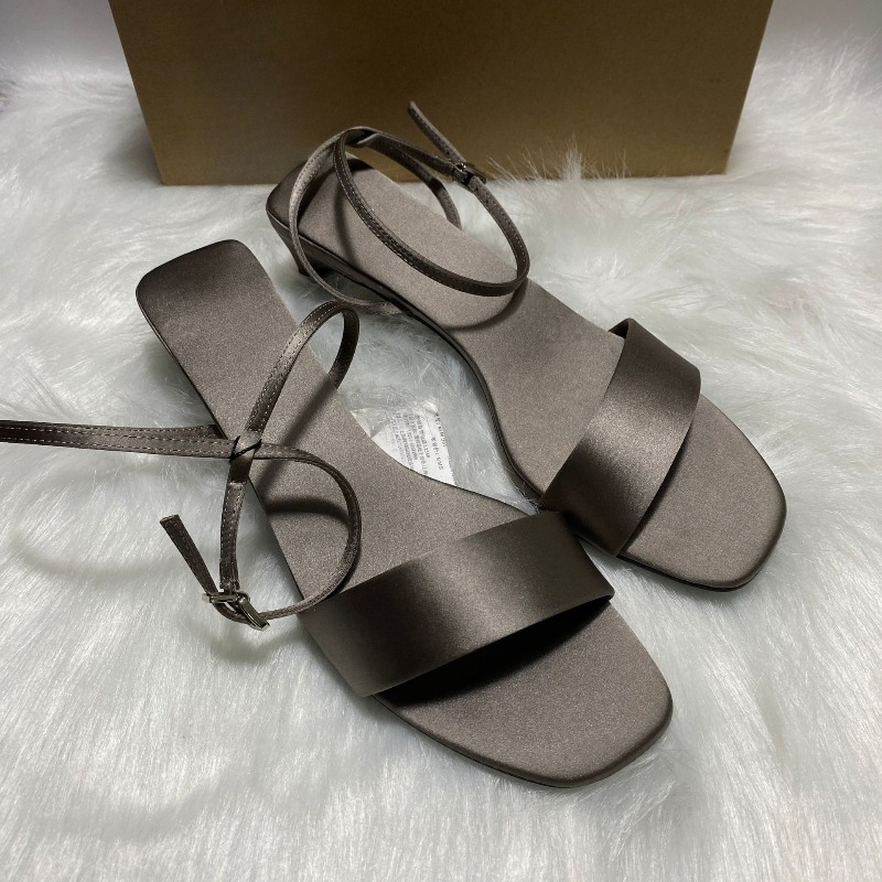Luxury Satin Ankle Strap Low H – Women Shoes Luxury Brand recenzja i cena