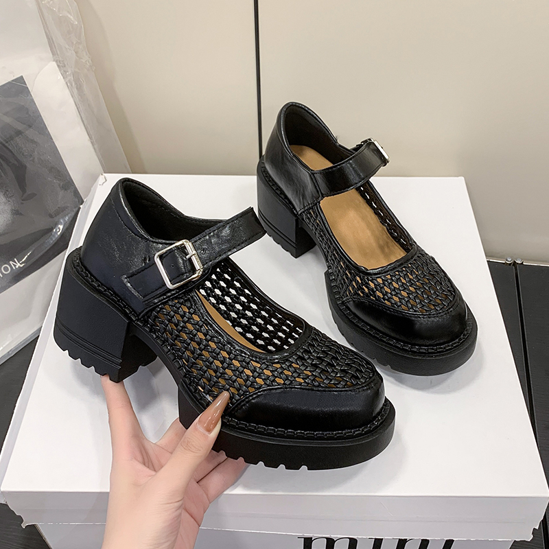 Women's Openwork T-strap Summe – Women Shoes Luxury Brand recenzja i cena