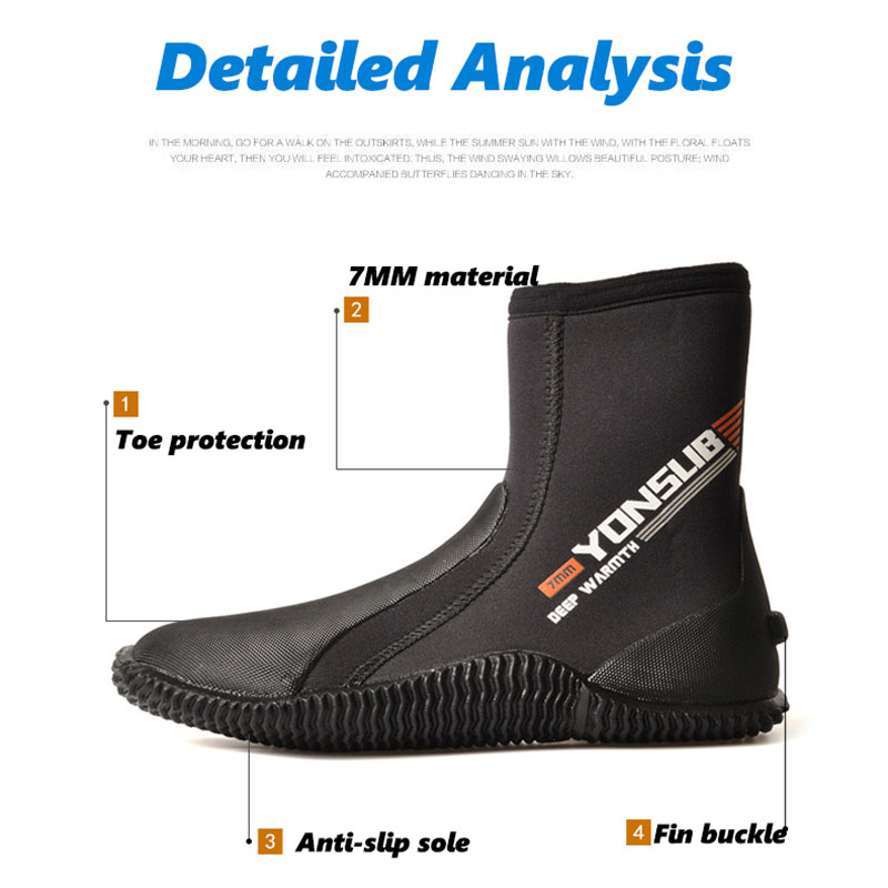 7MM Neoprene Diving Boots High – Women'S Shoes Professional recenzja i cena