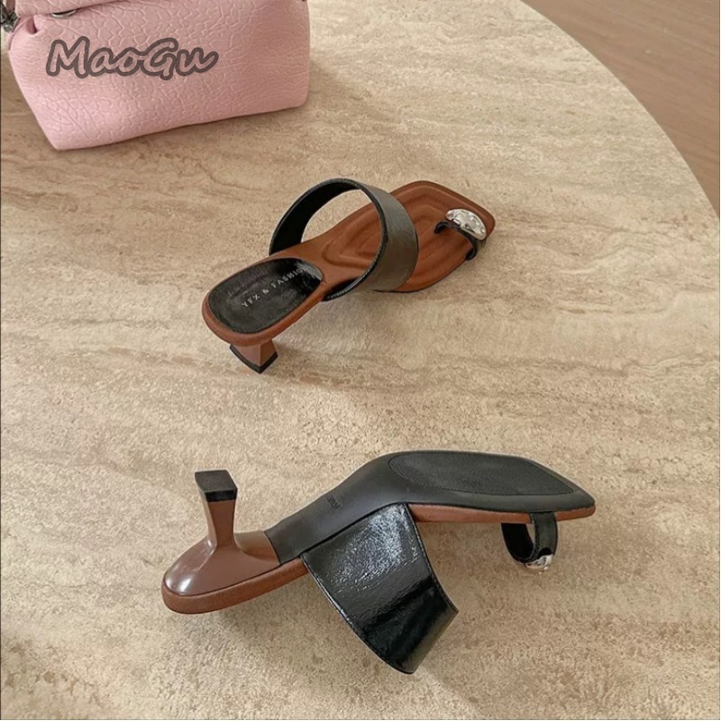 Fashion Women's Toe Ring Kitte – Women'S Shoes Kitten Heels recenzja i cena