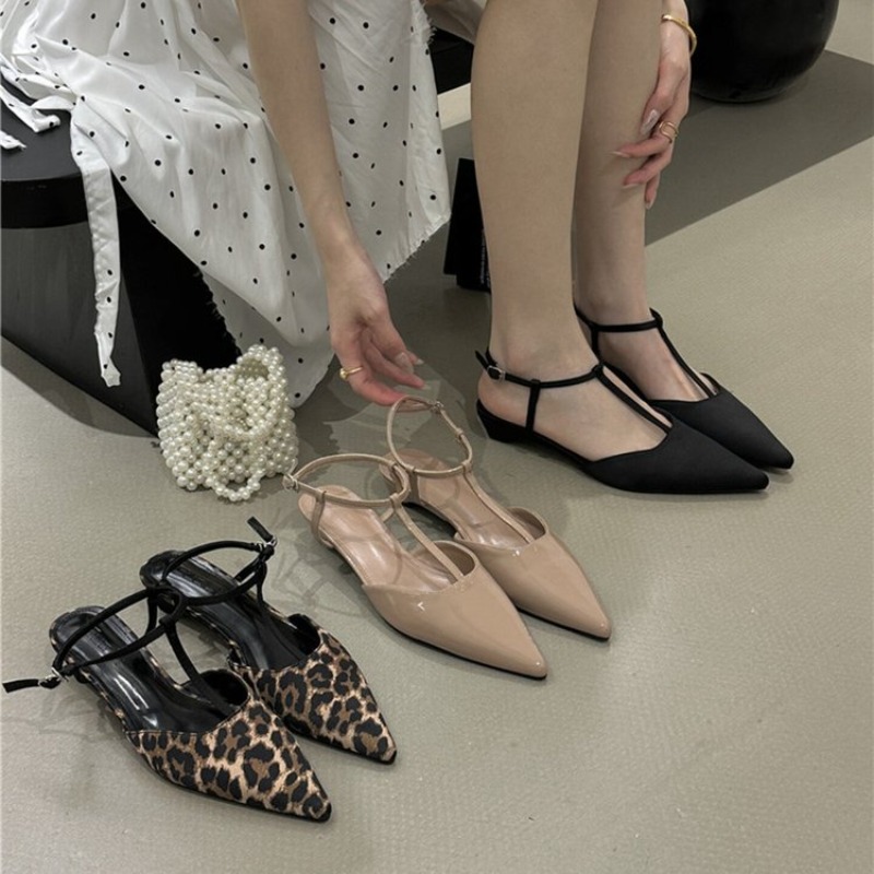 Womens Pointed Toe T-Strap Kit – Women'S Shoes Kitten Heels recenzja i cena
