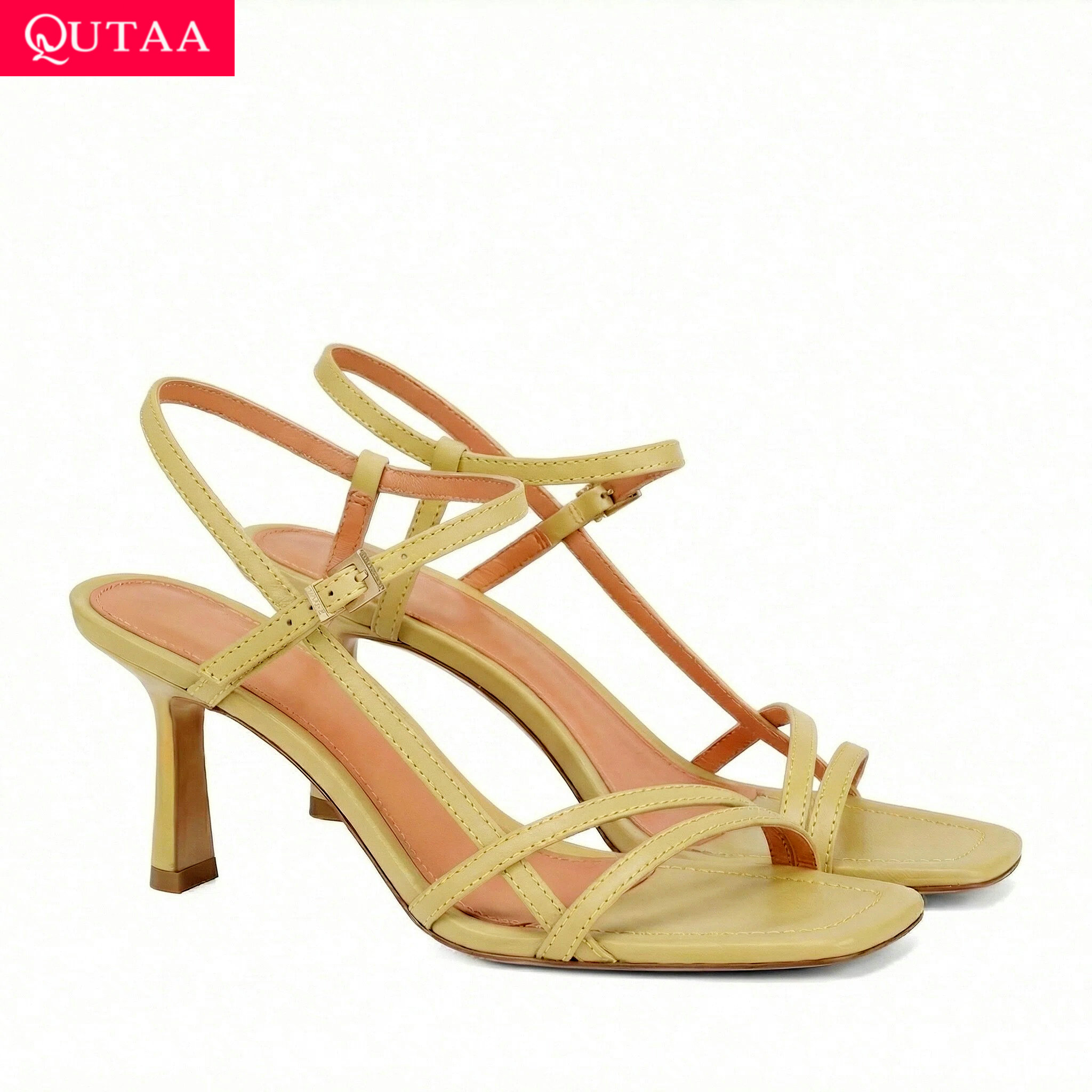QUTAA Fashion High Heels Women – Women'S Shoes Kitten Heels recenzja i cena